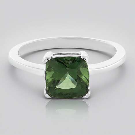 Anello in argento con Apatite Cromo