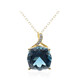 Collier en or et Topaze bleu de Londres (CIRARI)