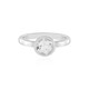 Anello in argento con Topazio Bianco