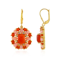 Pendientes en plata con Cornalina