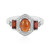 Bague en argent et Grenat Hessonite