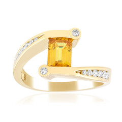 Bague en or et Saphir jaune de Ban Ka Cha (de Melo Gold)