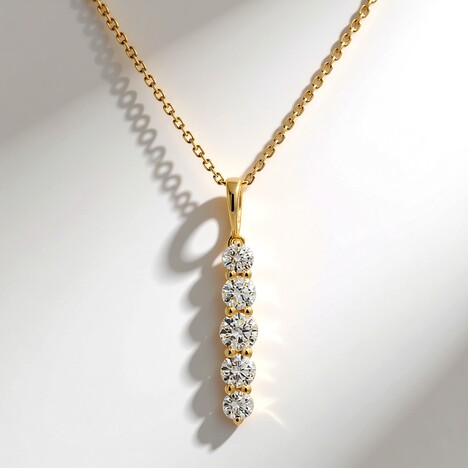 Collana in oro con Diamante SI1 (H) (CIRARI)