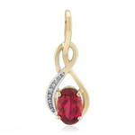 Ciondolo in oro con Rubellite Brasiliana AAA