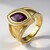 Anello in argento con Ametista Uruguay (de Melo Essence)