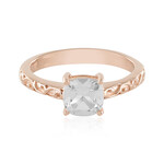 Anello in argento con Topazio Bianco