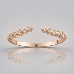 Anello in oro con Diamante Rose de France SI1 di Argyle (Annette)