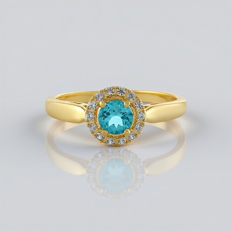 Anello in argento con Apatite Blu