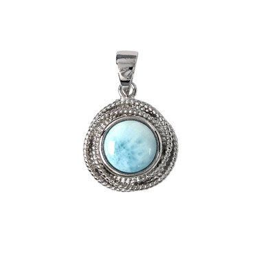 Larimar-Silberanhänger