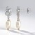 Orecchini in argento con Perla d'Acqua Dolce Bianca