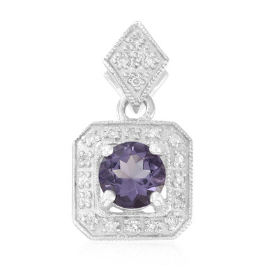 Ciondolo in argento con Quarzo Mirtillo