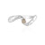 I2 Champagner-Brillant-Silberring (de Melo Essence)
