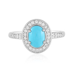 Anillo en plata con Turquesa bella durmiente (Faszination Türkis)