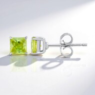 Pendientes en plata con Esfena