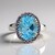 Anello in argento con Topazio Blu Cielo