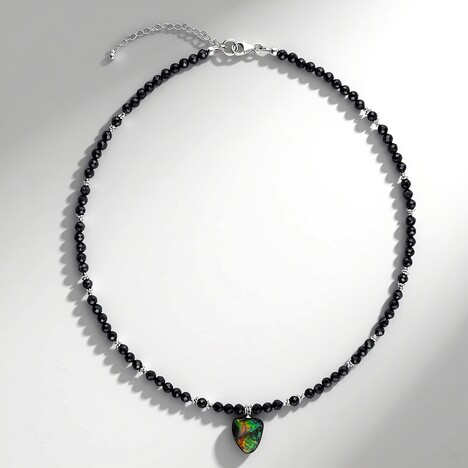 Collana in argento con Ammolite