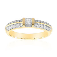 Gouden ring met een VVS1 Diamant (G)