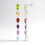 Orecchini in argento con Peridoto della Birmania