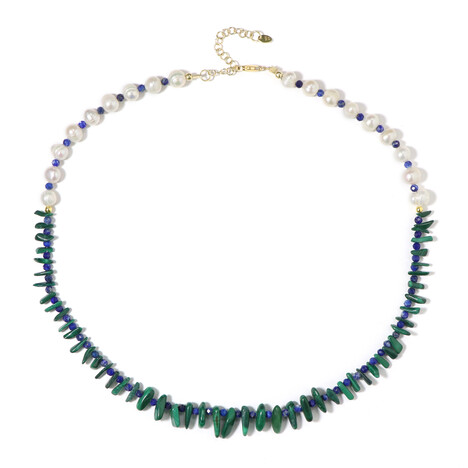 Edelstein-Silberhalskette