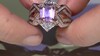 Anillo en oro con Morganita AAA (SUHANA)