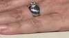 Zilveren ring met een zirkoon