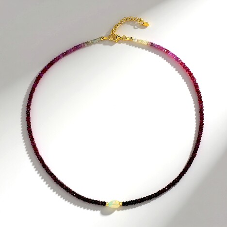 Collana in argento con Rubino Tanzania (Riya)