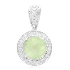 Ciondolo in argento con Prehnite