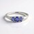 Anello in argento con Tanzanite