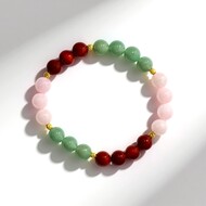 Armband met rozen kwartskristallen