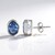 Orecchini in argento con Fluorite Cangiante