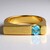 Anello in argento con Topazio Blu Svizzero