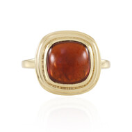 Zilveren ring met een hessoniet granaat