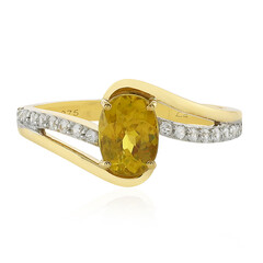 Bague en or et Sphène (La Revelle)