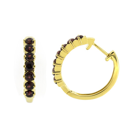 Pendientes en plata con Rodolita