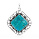Pendientes en plata con Turquesa azul del Mohave Kingman (Jones Lee)