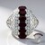 Anello in argento con Rubino