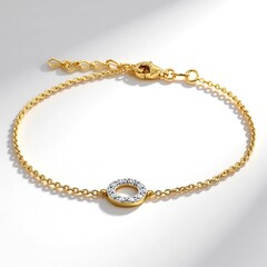 Bracciale in argento con Diamante VS1 (G) (Annette)