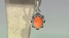 Pendientes en plata con Ostra espinosa naranja (Desert Chic)