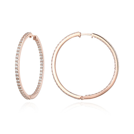 Zirkon-Silberohrringe