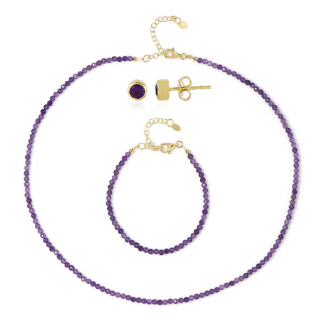 Parure in argento con Ametista Zambiana