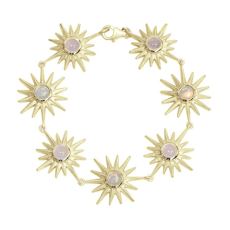 Edelstein-Silberarmband