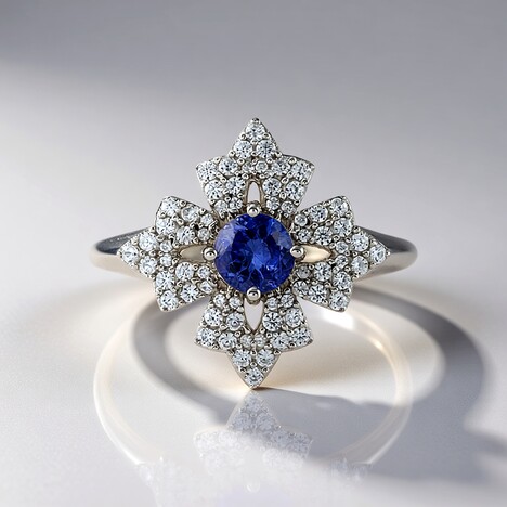 Bague en argent et Tanzanite