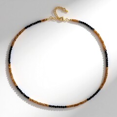 Collier en argent et Zircon cognac