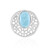 Ciondolo in argento con Larimar (MONOSONO COLLECTION)