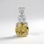 Ciondolo in argento con Zircone Giallo