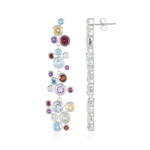 Pendientes en plata con Amatista verde (de Melo Essence)