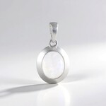 Ciondolo in argento con Pietra di Luna Arcobaleno (MONOSONO COLLECTION)