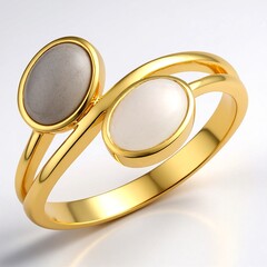 Anello in argento con Pietra di Luna Bianca