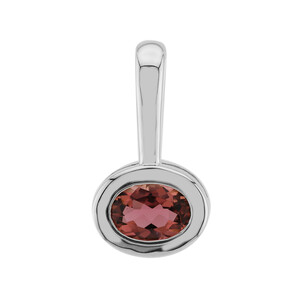 Ciondolo in argento con Tormalina Rosa Brasiliana (Pallanova)