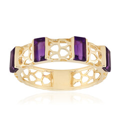 Sambia-Amethyst-Goldring (Ornaments by de Melo)